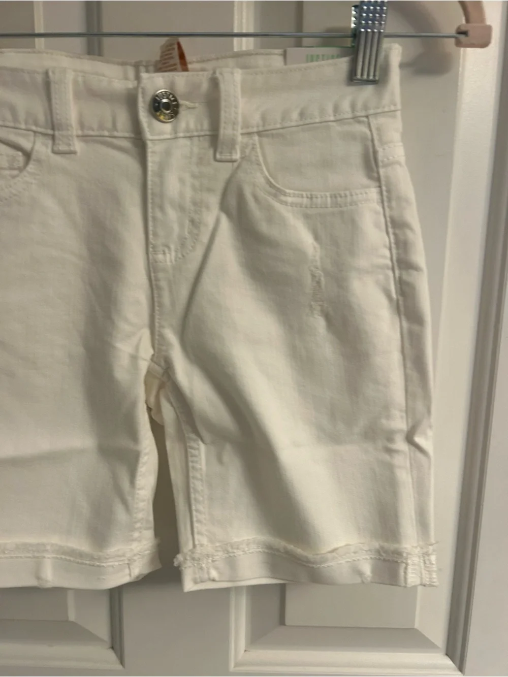 NWT- Justice Girls White Denim Shorts